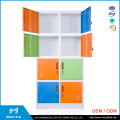 China Mingxiu Colorful Metal Lockers Storage Cabinets / 8 Doors Steel Locker